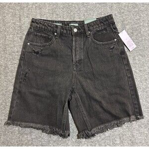 Wild Fable Women's Shorts Highest Rise Bermuda Black Size 6/28
